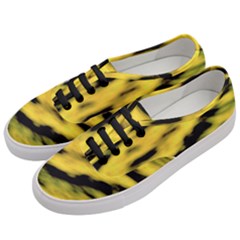 Yellow Waves Flow Series 1 Women s Classic Low Top Sneakers by DimitriosArt