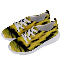 Yellow Waves Flow Series 1 Women s Lightweight Sports Shoes by DimitriosArt