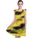 Yellow Waves Flow Series 1 Tie Up Tunic Dress View1