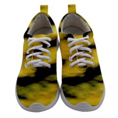 Yellow Waves Flow Series 1 Athletic Shoes by DimitriosArt