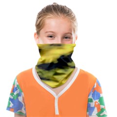 Yellow Waves Flow Series 1 Face Covering Bandana (kids) by DimitriosArt