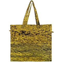 Yellow Waves Flow Series 2 Canvas Travel Bag by DimitriosArt