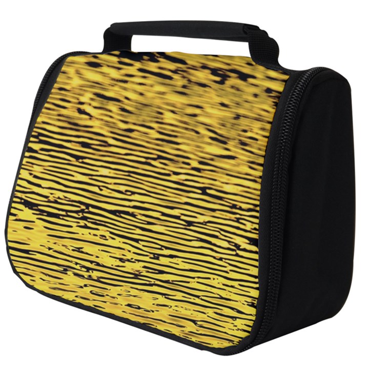 Yellow Waves Flow Series 2 Full Print Travel Pouch (Big)