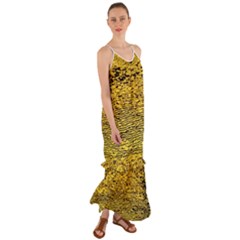 Yellow Waves Flow Series 2 Cami Maxi Ruffle Chiffon Dress by DimitriosArt