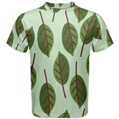 Green Leaves Men s Cotton Tee by Blush