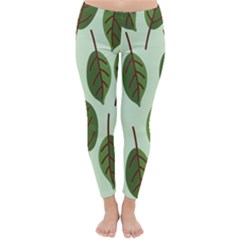 Green Leaves Classic Winter Leggings