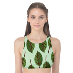 Green Leaves Tank Bikini Top by Blush