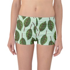 Green Leaves Reversible Boyleg Bikini Bottoms by Blush