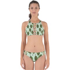 Green Leaves Perfectly Cut Out Bikini Set by Blush