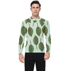 Green Leaves Men s Long Sleeve Rash Guard by Blush