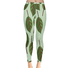 Green Leaves Inside Out Leggings