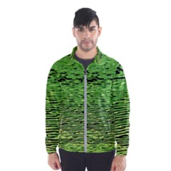 Green Waves Flow Series 2 Men s Windbreaker by DimitriosArt