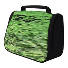 Green Waves Flow Series 2 Full Print Travel Pouch (small) by DimitriosArt