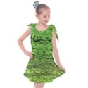 Green Waves Flow Series 2 Kids  Tie Up Tunic Dress View1