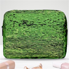 Green Waves Flow Series 2 Make Up Pouch (large) by DimitriosArt