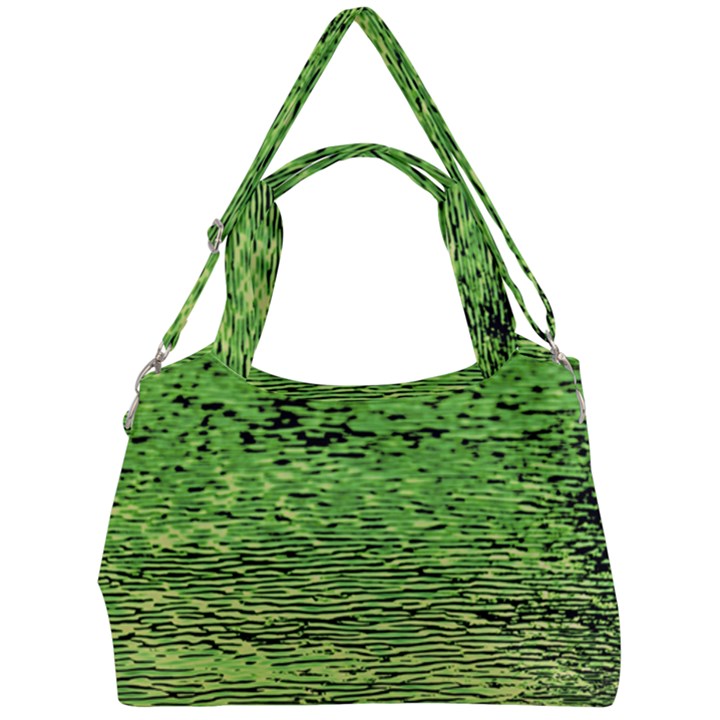 Green Waves Flow Series 2 Double Compartment Shoulder Bag