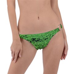 Green Waves Flow Series 2 Ring Detail Bikini Bottom