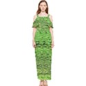 Green Waves Flow Series 2 Draped Sleeveless Chiffon Jumpsuit View1