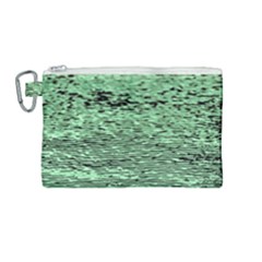 Blue Waves Flow Series 4 Canvas Cosmetic Bag (medium) by DimitriosArt