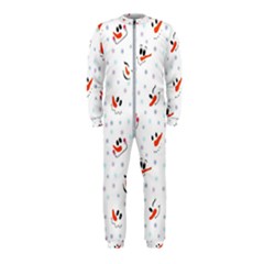 Cute Faces Of Snowmen Onepiece Jumpsuit (kids) by SychEva