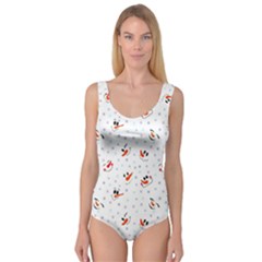 Cute Faces Of Snowmen Princess Tank Leotard  by SychEva