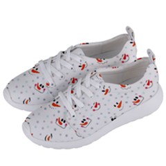 Cute Faces Of Snowmen Women s Lightweight Sports Shoes by SychEva