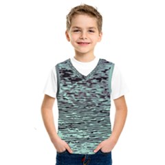 Blue Waves Flow Series 5 Kids  Basketball Tank Top by DimitriosArt