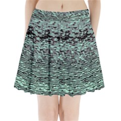 Blue Waves Flow Series 5 Pleated Mini Skirt by DimitriosArt