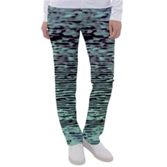 Blue Waves Flow Series 5 Women s Casual Pants by DimitriosArt