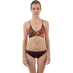 Switzerland-zermatt-mountains-snow Wrap Around Bikini Set