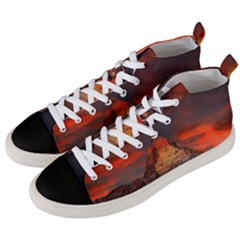 Switzerland-zermatt-mountains-snow Men s Mid-top Canvas Sneakers