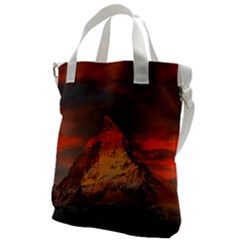 Switzerland-zermatt-mountains-snow Canvas Messenger Bag