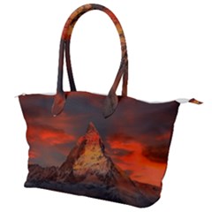 Switzerland-zermatt-mountains-snow Canvas Shoulder Bag