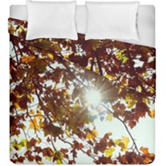 Golden Leaf s Duvet Cover Double Side (king Size) by DimitriosArt