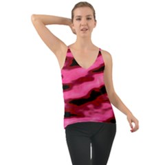 Pink  Waves Flow Series 3 Chiffon Cami by DimitriosArt