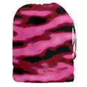 Pink  Waves Flow Series 3 Drawstring Pouch (3XL) View1