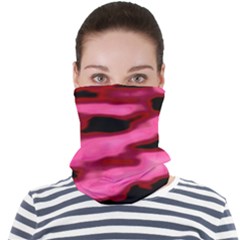 Pink  Waves Flow Series 3 Face Seamless Bandana (adult) by DimitriosArt