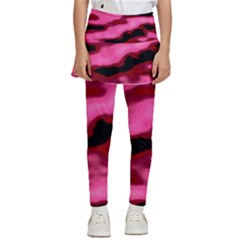 Pink  Waves Flow Series 3 Kids  Skirted Pants