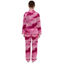 Pink  Waves Flow Series 4 Satin Long Sleeve Pajamas Set View2