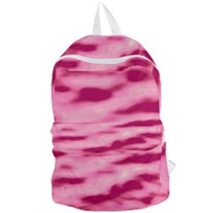 Pink  Waves Flow Series 4 Foldable Lightweight Backpack by DimitriosArt