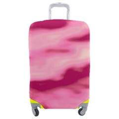 Pink  Waves Flow Series 4 Luggage Cover (medium) by DimitriosArt