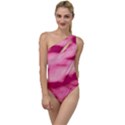 Pink  Waves Flow Series 4 To One Side Swimsuit View1