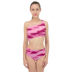 Pink  Waves Flow Series 4 Spliced Up Two Piece Swimsuit by DimitriosArt