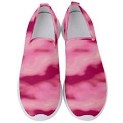 Pink  Waves Flow Series 4 Men s Slip On Sneakers by DimitriosArt