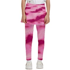 Pink  Waves Flow Series 4 Kids  Skirted Pants by DimitriosArt