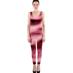 Pink  Waves Flow Series 5 One Piece Catsuit by DimitriosArt