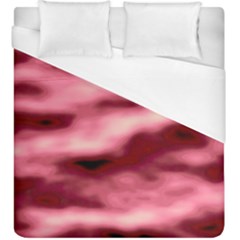 Pink  Waves Flow Series 5 Duvet Cover (king Size) by DimitriosArt