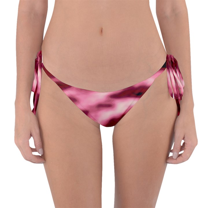 Pink  Waves Flow Series 5 Reversible Bikini Bottom