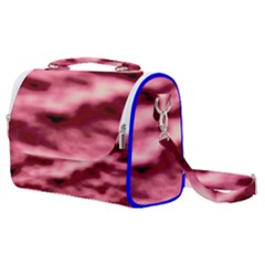 Pink  Waves Flow Series 5 Satchel Shoulder Bag by DimitriosArt