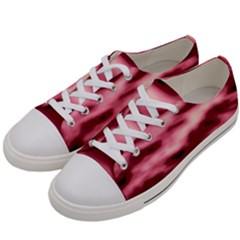 Pink  Waves Flow Series 5 Men s Low Top Canvas Sneakers by DimitriosArt